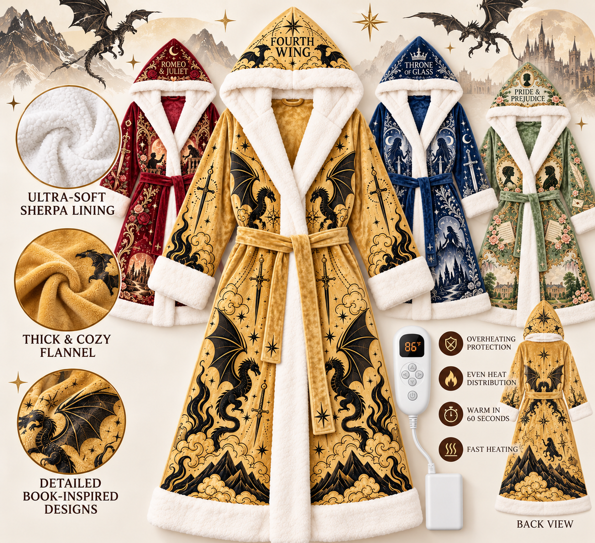 Bookish Heat Robe